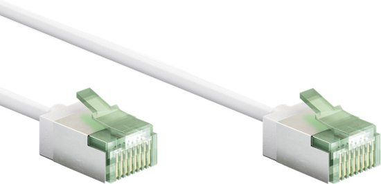 FTP CAT8.1 Slimline Netwerkkabel - 0,5 meter - Wit