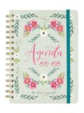 Finocam The Flower Journal 2025/2026, weekoverzicht, horizontale weergave, september 2025 - augustus 2026 (12 maanden), groen, Spaans