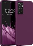 kwmobile telefoonhoesje geschikt voor Xiaomi Redmi Note 11 Pro / Note 11 Pro (5G) / Note 12 Pro (4G) - Hoesje met siliconen coating - Smartphone case in bordeaux-violet