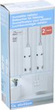 Merkloos 10x Radiator luchtbevochtigers Wit Glas