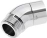 Idea Douchekop hoekadapter G1/2" aansluiting douche 45 graden overgangsstuk verchroomd