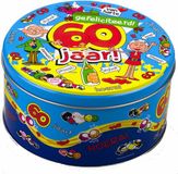 Paper dreams 60 jaar snoeptrommel - Blauw - Metaal - Rond - 14 x 7,5 cm