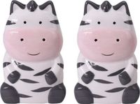 Merkloos Waterverdamper radiator - Set van 4x stuks - zebra - kunststeen - voor kinderen - 17 cm - luchtbevochtiger - kinderkamer