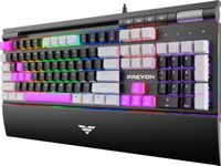 PREYON Long Scratch Brown PLSB104B - Bedraad Keyboard - Mechanisch - RGB - Anti-Ghosting - Zwart