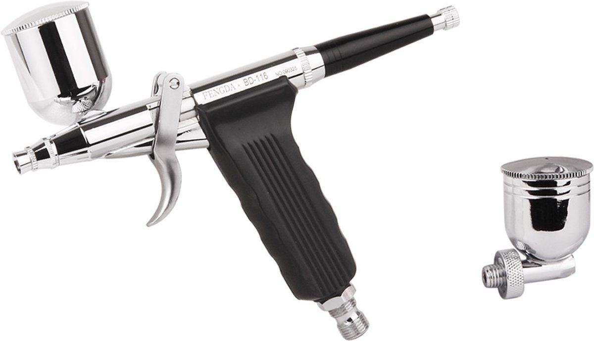 Fengda Airbrush pistool BD-116K met 0,3mm en 0,5mm nozzle