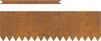vidaXL Grasafscherming 10 stuks 100 x 0,05 x 30 cm Cortenstaal