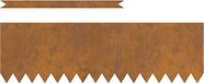 vidaXL Grasafscherming 10 stuks 100 x 0,05 x 30 cm Cortenstaal