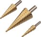 Kreator Trappenborenset KRT061700 HSS-TiN Metaal 3-delig 4-12mm 4-20mm 4-32mm