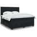Maison Exclusive - Lit boxspring avec matelas, noir, 200x200 cm, velours