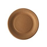 Papstar 88360 Wegwerpbord Plaat Karton Bruin Rond 19cm 50 Stuks
