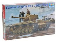 Trumpeter 00366 Pz.Kpfw. KV-1 756(r) WWII Duitse Zware Tank Plastic Modelbouw 1:35