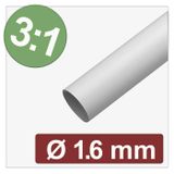 Quadrios 25CA624 Krimpkous met lijm Wit 1.6 mm 0.5 mm Krimpverhouding:3:1 per meter