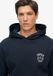 Superdry Athletic Club hoodie Heren Nautical Navy XXL