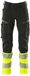 Mascot Accelerate Safe Pantalon avec poches genoux 19879-711 - Noir/jaune fluo - C50 - 76