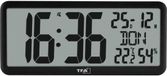 TFA Dostmann 60.4525.01 Wandklok Zendergestuurd 356 mm x 161 mm x 27 mm Zwart Groot display