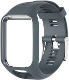 KELERINO. Siliconen bandje voor TomTom Runner 2/3 & Spark 2/3 - Grijs