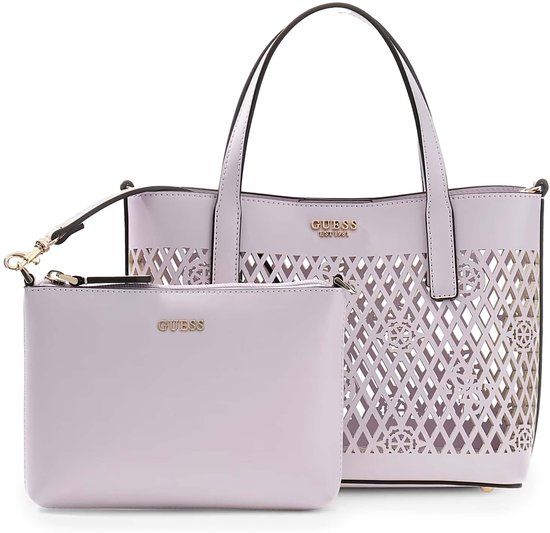 GUESS Letty 2 In 1 Mini Tote Handtas Schoudertas Lilac
