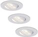 HOFTRONIC Set van 3 Pittsburg LED inbouwspots - Extra plat 58mm - GU10 LED Module - 6000K daglicht wit - Dimbaar - Rond - Kantelbaar - Voor binnen - Wit