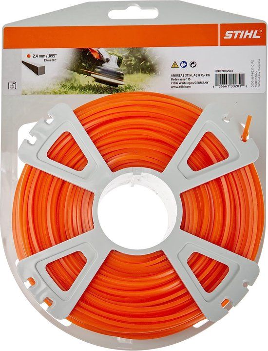 Stihl - Maaidraad - Vierkant - Oranje - Ø 2,4 MM X 83,0 M