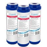 GAC-10 Waterfilterpatroon, actieve kool-waterfilterpatroon, granulaat voor omgekeerde osmose, set van 3 stuks
