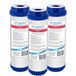 GAC-10 Waterfilterpatroon, actieve kool-waterfilterpatroon, granulaat voor omgekeerde osmose, set van 3 stuks