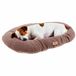 Ferplast Hondenmand RELAX MICROFLEECE, Middelgroot Hondenbed honden en katten, Warm en Zacht Microfleece Kussen, Machine wasbaar, 65 x 42 x 12 cm. Dovegrijs