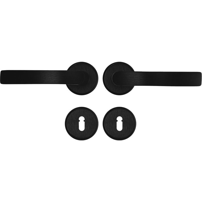 AXA Curve Kruk Blok Rozet SL Zwart - Deurklink (Set)