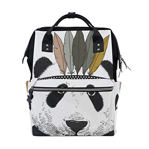 MONTOJ Indian Panda Canvas Rugzak Reiscampus Rugzak