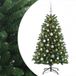 vidaXL Sapin de Noël artificiel vert moyen avec boule de Noël 150 cm 150 LED