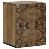 vidaXL Hangende Badkamerkast Bruin 38 x 33,5 x 48 cm