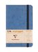 Clairefontaine 791164C Collectie Nomaddict (ex Age Bag) Gelijmd Notitieboek Elastiek en Vierkante Rug Roadbook Blauw - 9x14 cm - 128 Pagina's Gelijnd - Wit Papier 90 g - Omslag Glanskarton Lederkorrel