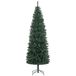 Merkloos / Sans marque HOMCOM Kerstboom 75x75x210cm Kunststof Groen