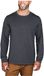 Carhartt T-shirt léger à manches longues avec 'Poc' sur la poitrine, couleur Carbon, chiné