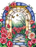 Art Nouveau Flower Gardens: Volume 1: Elegant Floral Coloring Book