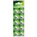 LR44 A76 alkaline batterijen, kwikvrij, 10 stuks