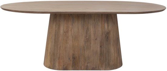 Giga Meubel Eettafel Salvador - Naturel Hout - 160x100x76cm