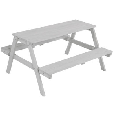 Roba Kinder Picknicktafel for 4 Outdoor Deluxe grijs - Grijs