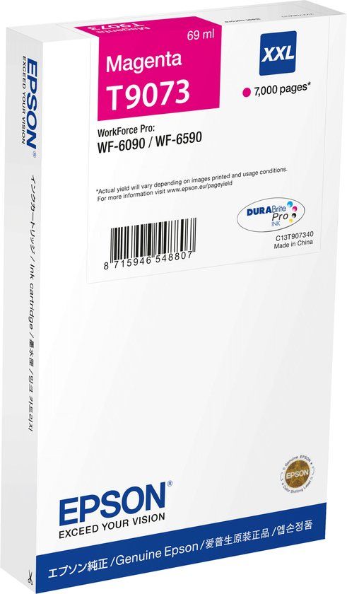Epson Originele inkt cartridge C13T90734N Magenta