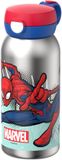 Mepal RVS drinkfles met flipdop Campus - 600 ml - Spiderman