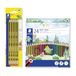 STAEDTLER Schrijf- en tekenset Noris – 10 HB-potloden met gum en 24 kleurpotloden – Gerecycled hout met soft-oppervlak – Breukbestendige set voor school, kantoor en creatieve projecten