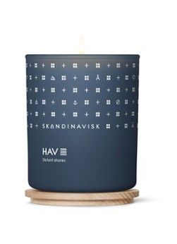 Skandinavisk Hav Scented Candle With Lid 200 gram - Blauw