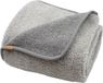 Zaffiro Nevada Grijs 100 x 150 cm Laine Couverture de lit