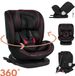 Lionelo Bastiaan i-Size Autostoeltje 4in1 - 360° Draaibaar - ISOFIX - Zwart/Rood