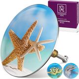M. ROSENFELD HOME Badstop met zeestermotief - Sea Star - Afvoerplug 72mm - Universele badplug, afvoerstop van messing met dubbele afdichting