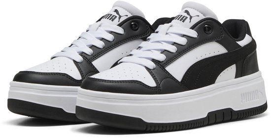 PUMA Rebound Femme Jr Meisjes Sneakers - Puma White-Puma Black
