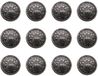 Holland Connections 30 pièces boutons de blazer vintage antique en métal avec tige, boutons de veste, boutons de manteau, boutons de chemise, boutons de pantalon, boutons ronds pour loisirs créatifs DIY, 20 mm (Noir)