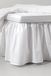 Jotex Zack Volant bedrok, 100% hoogwaardig biologisch katoen, hoogte 45 cm, wit, 90 x 200 cm