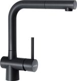 Schock 517120PUR, Uittrekbaar, Zwart, Roestvrijstaal, Kraanhendel, Enkel, Type L