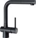 Schock 517120PUR, Uittrekbaar, Zwart, Roestvrijstaal, Kraanhendel, Enkel, Type L