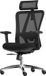 LifeGoods Ergonomische Bureaustoel - Office Chair - NEN1335-gecertificeerd - Zwart/Chroom